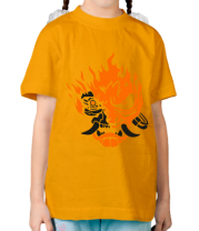 Детская футболка Cyberpunk 2077 fire фото