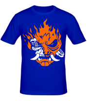 Мужская футболка Cyberpunk 2077 fire фото