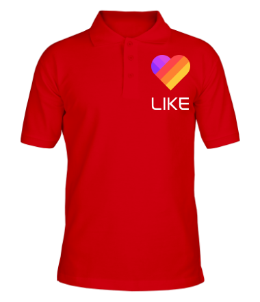 Мужская футболка поло Likee mobile app