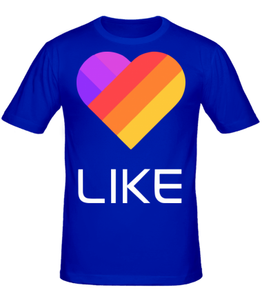 Мужская футболка Likee mobile app