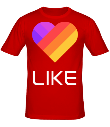 Мужская футболка Likee mobile app