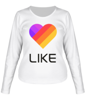 Женская футболка длинный рукав Likee mobile app
