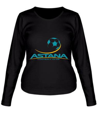 Женская футболка длинный рукав Astana FC