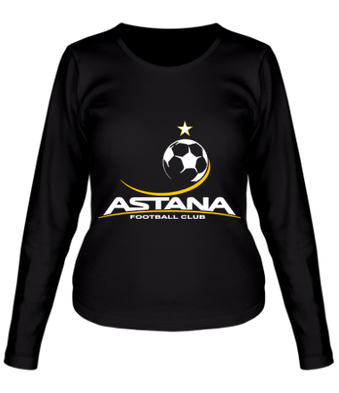 Женская футболка длинный рукав Astana FC