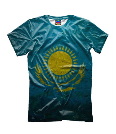 Детская футболка 3D Казахстан флаг
