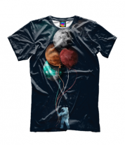 Детская футболка 3D Поездка в космос
