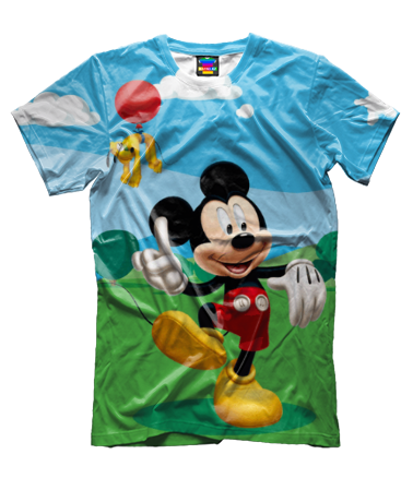Мужская футболка 3D Mickey Mouse