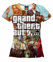 Женская футболка 3D GTA 5