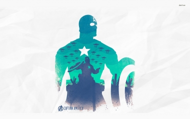 Толстовка худи 3D Captain America