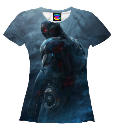 Женская футболка 3D Ultron