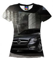 Женская футболка 3D Mercedes