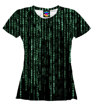 Женская футболка 3D Matrix