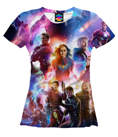 Женская футболка 3D Avengers andgame