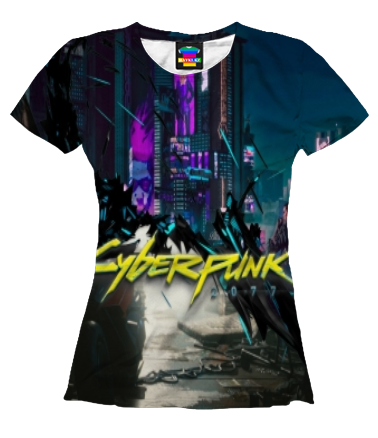 Женская футболка 3D Cyberpunk