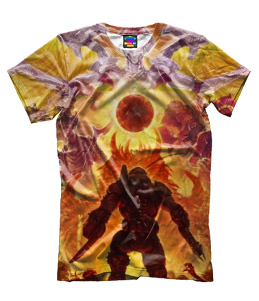 Мужская футболка 3D Doom