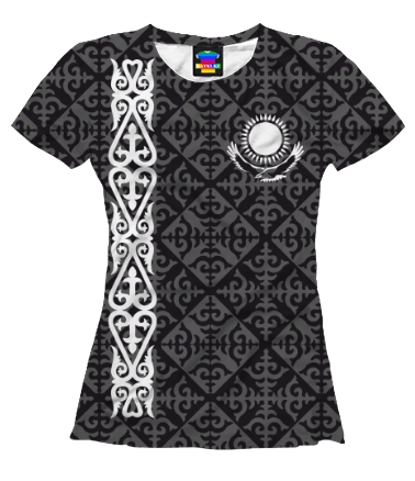 Женская футболка 3D Казахстан