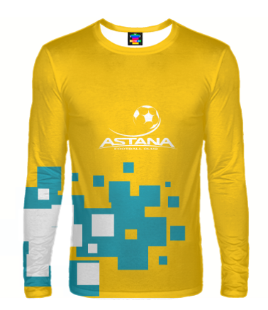 Мужская футболка с длинным рукавом 3D FC ASTANA