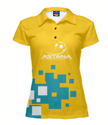 Футболка поло женская 3D FC ASTANA