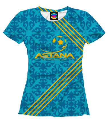 Женская футболка 3D FC ASTANA