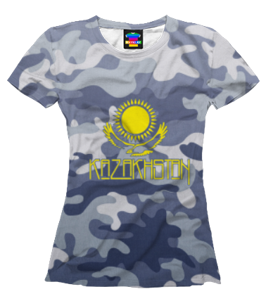 Женская футболка 3D Kazakhstan