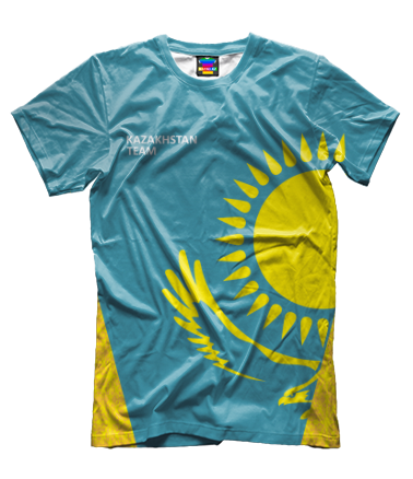 Мужская футболка 3D Kazakhstan team