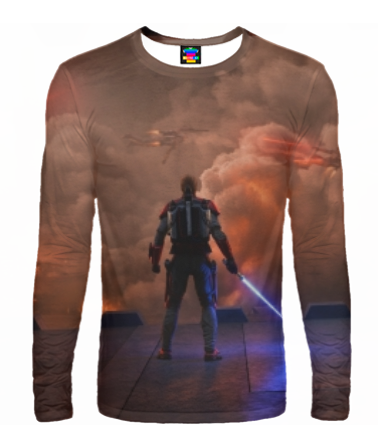 Мужская футболка с длинным рукавом 3D Star Wars
