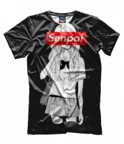 Мужская футболка 3D Аниме Семпай - Senpai