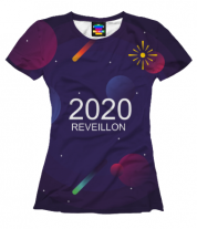 Женская футболка 3D New Year 2020 фото