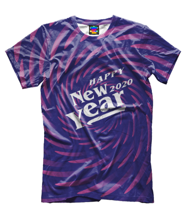Мужская футболка 3D New Year 2020