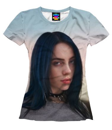 Женская футболка 3D Billie Eilish