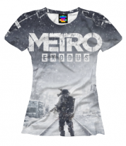 Женская футболка 3D METRO EXODUS фото