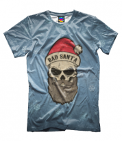 Мужская футболка 3D Bad Santa фото