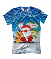 Детская футболка 3D Santa фото