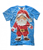 Детская футболка 3D Дед мороз фото