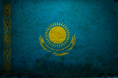 Толстовка без капюшона 3D Флаг Казахстана