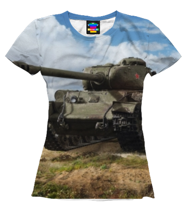 Женская футболка 3D Т-34