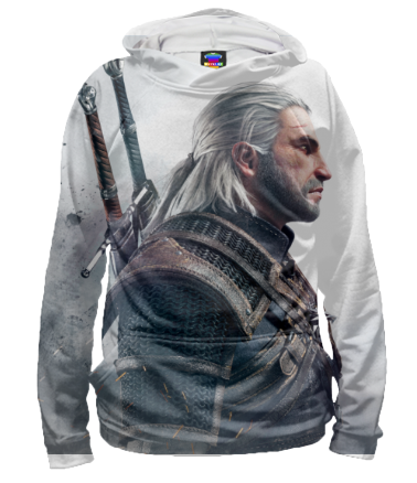 Толстовка худи 3D Witcher Two: Profile