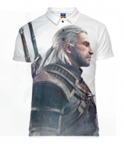 Футболка поло мужская 3D Witcher Two: Profile фото