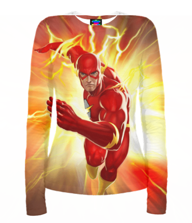 Женская футболка с длинным рукавом 3D Flash