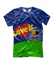 Детская футболка 3D Love is