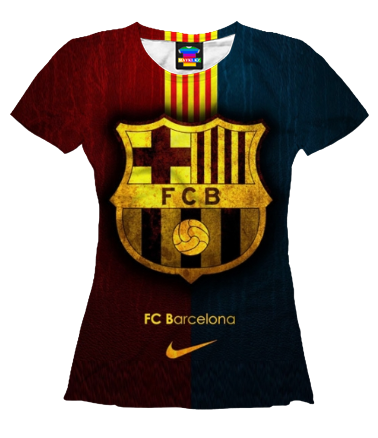Женская футболка 3D Barcelona