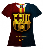 Женская футболка 3D Barcelona фото