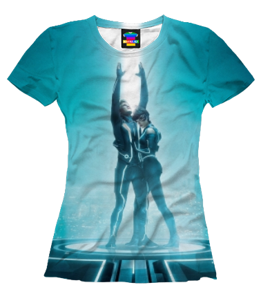 Женская футболка 3D Tron