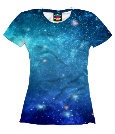 Женская футболка 3D Звеёзды
