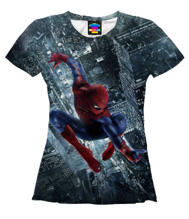 Женская футболка 3D Человек- паук