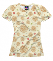 Женская футболка 3D Пицца