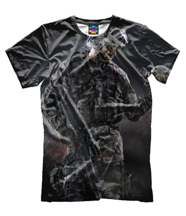 Мужская футболка 3D Warface