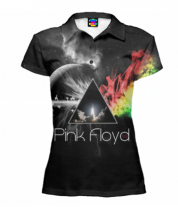 Футболка поло женская 3D Pink Floyd фото
