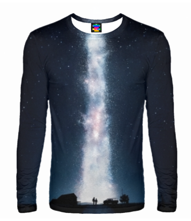 Мужская футболка с длинным рукавом 3D Interstellar