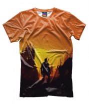 Мужская футболка 3D The Witcher  3